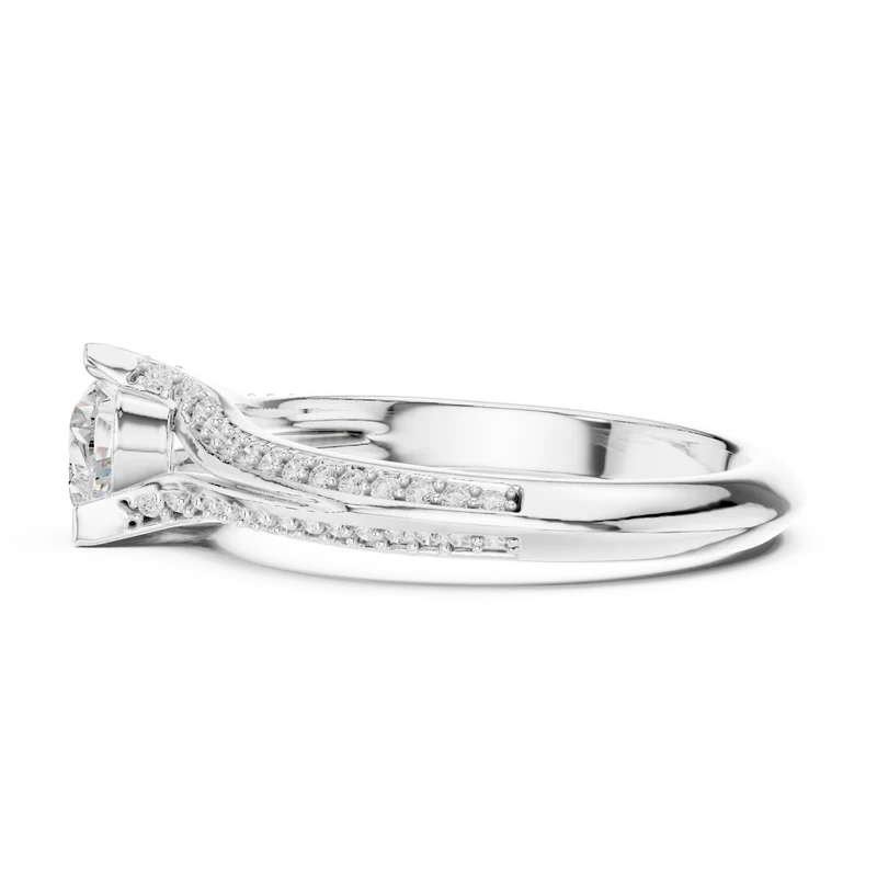 Promise of the Heart Ring with Side Stone