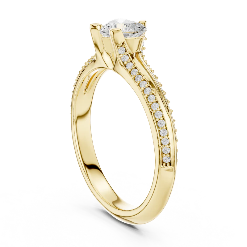 Promise of the Heart Ring with Side Stone