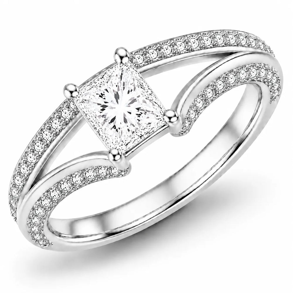Promise of the Heart Ring with Side Stone