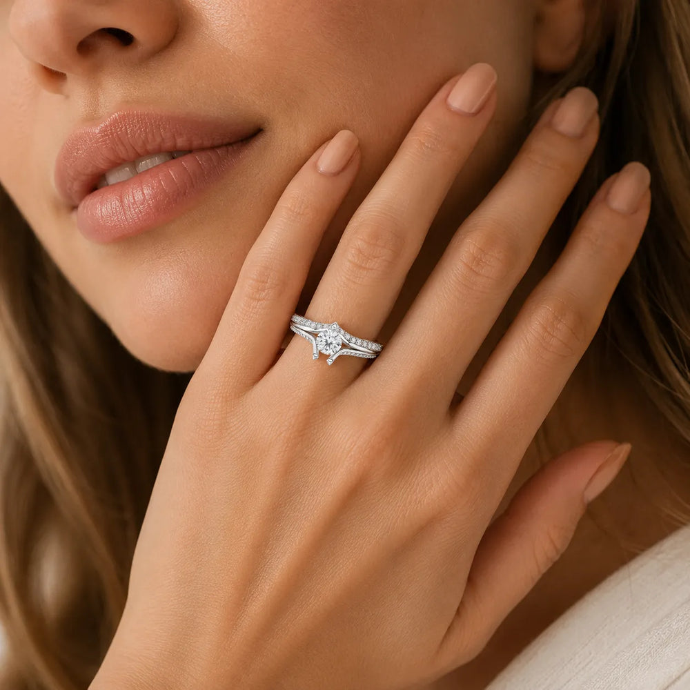 Promise of the Heart Ring with Side Stone