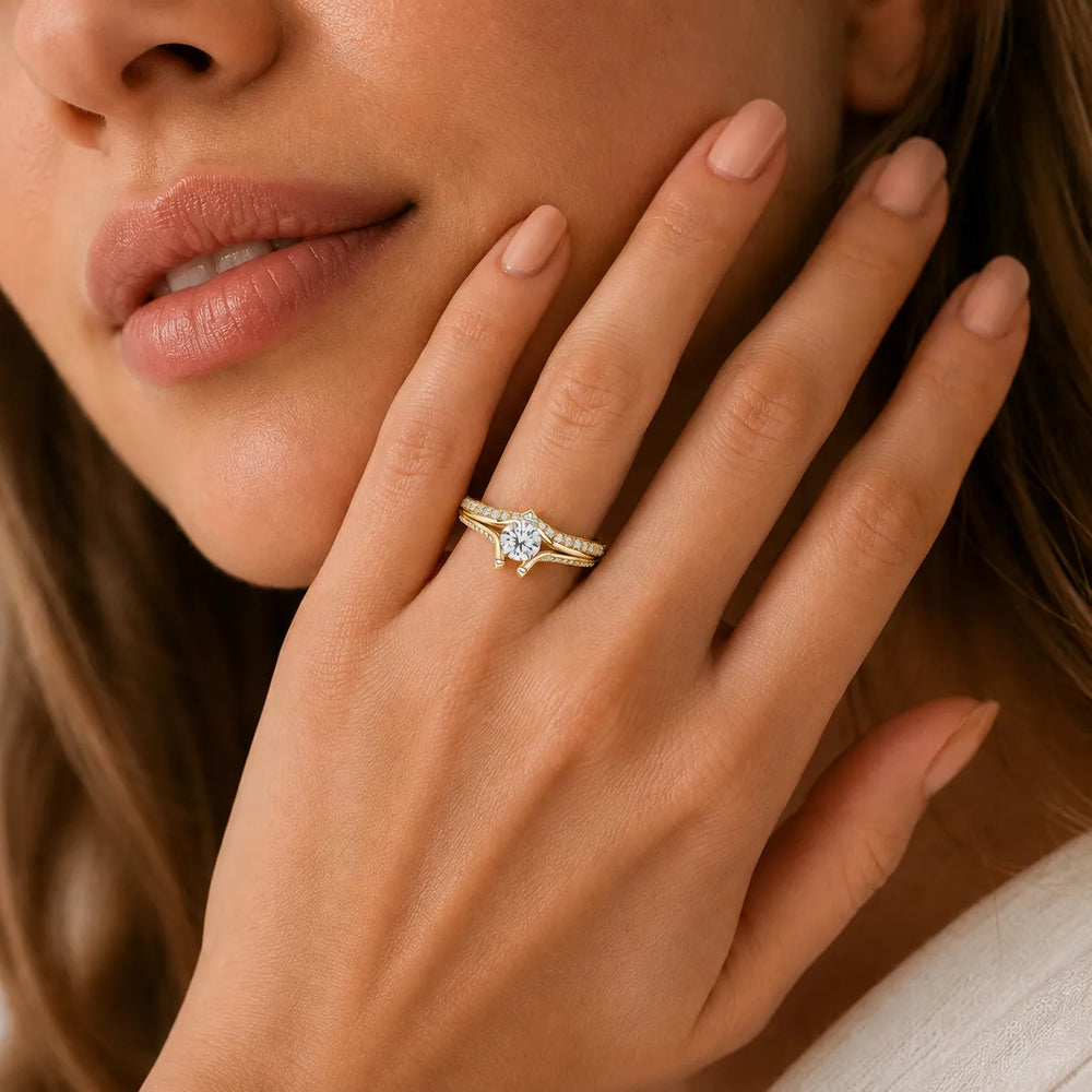 Promise of the Heart Ring with Side Stone