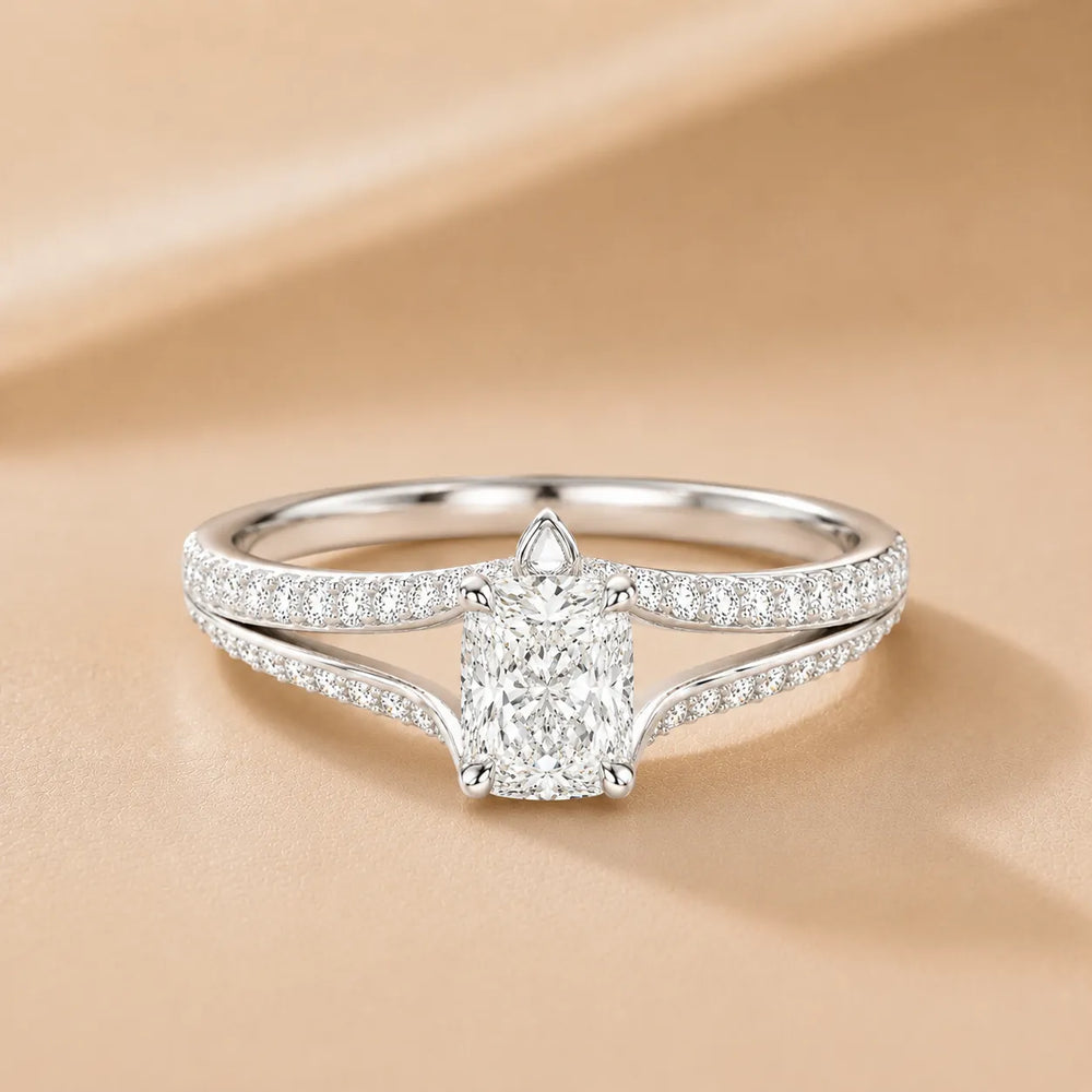 Promise of the Heart Ring with Side Stone
