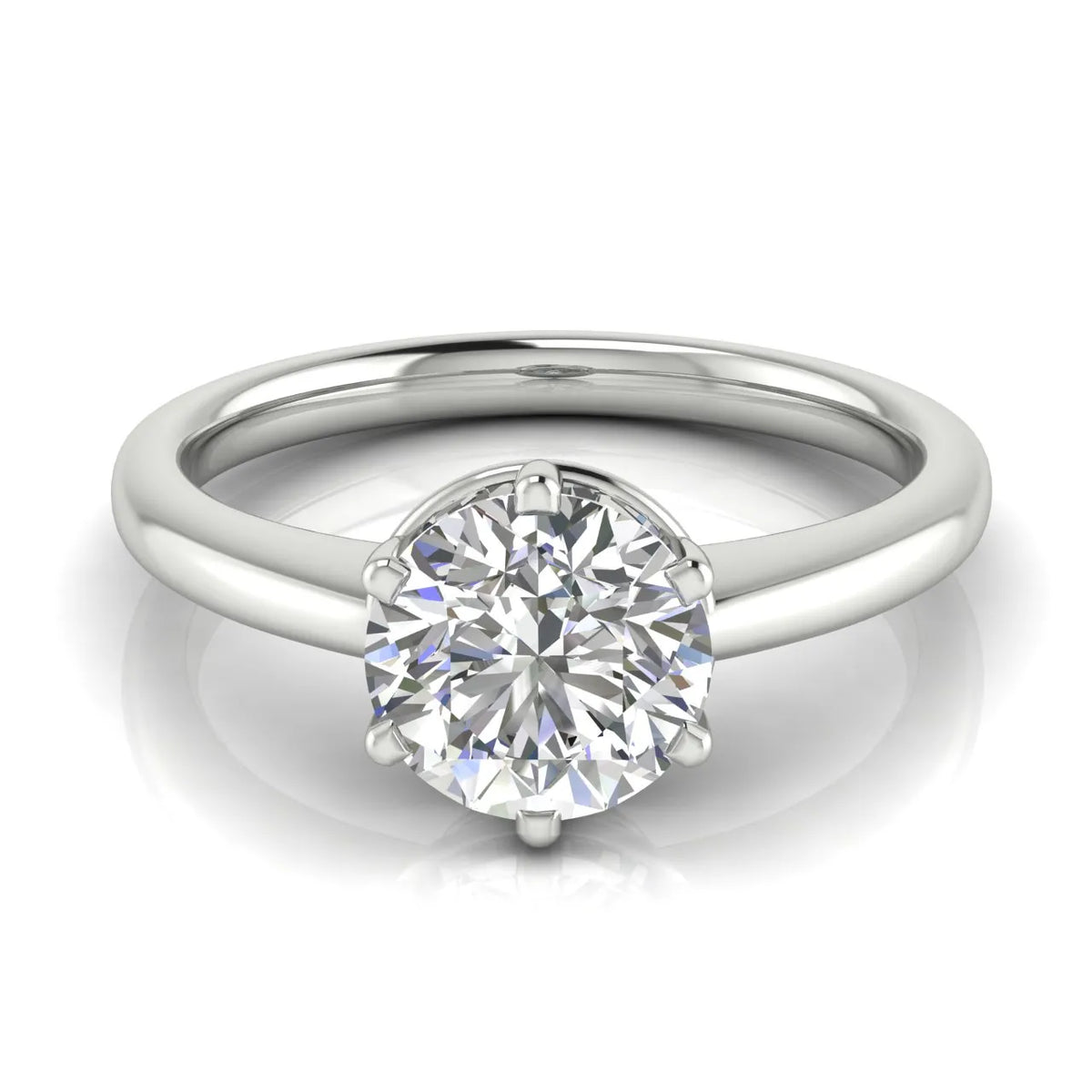 Elegant Solitaire Ring with Classic Prong Setting