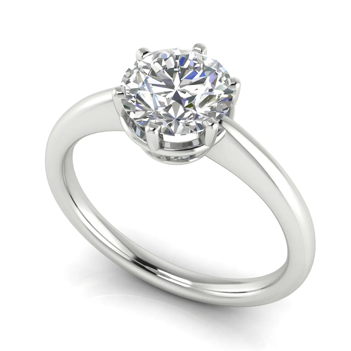 Elegant Solitaire Ring with Classic Prong Setting
