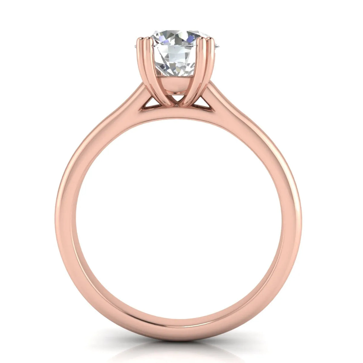 Elegant Solitaire Ring with Refined Prong Setting