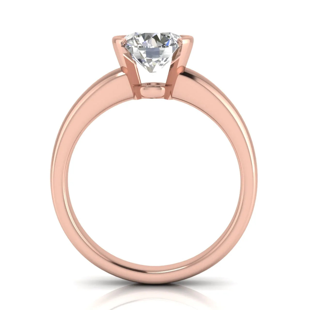 Modern Bezel-Inspired Solitaire Engagement Ring