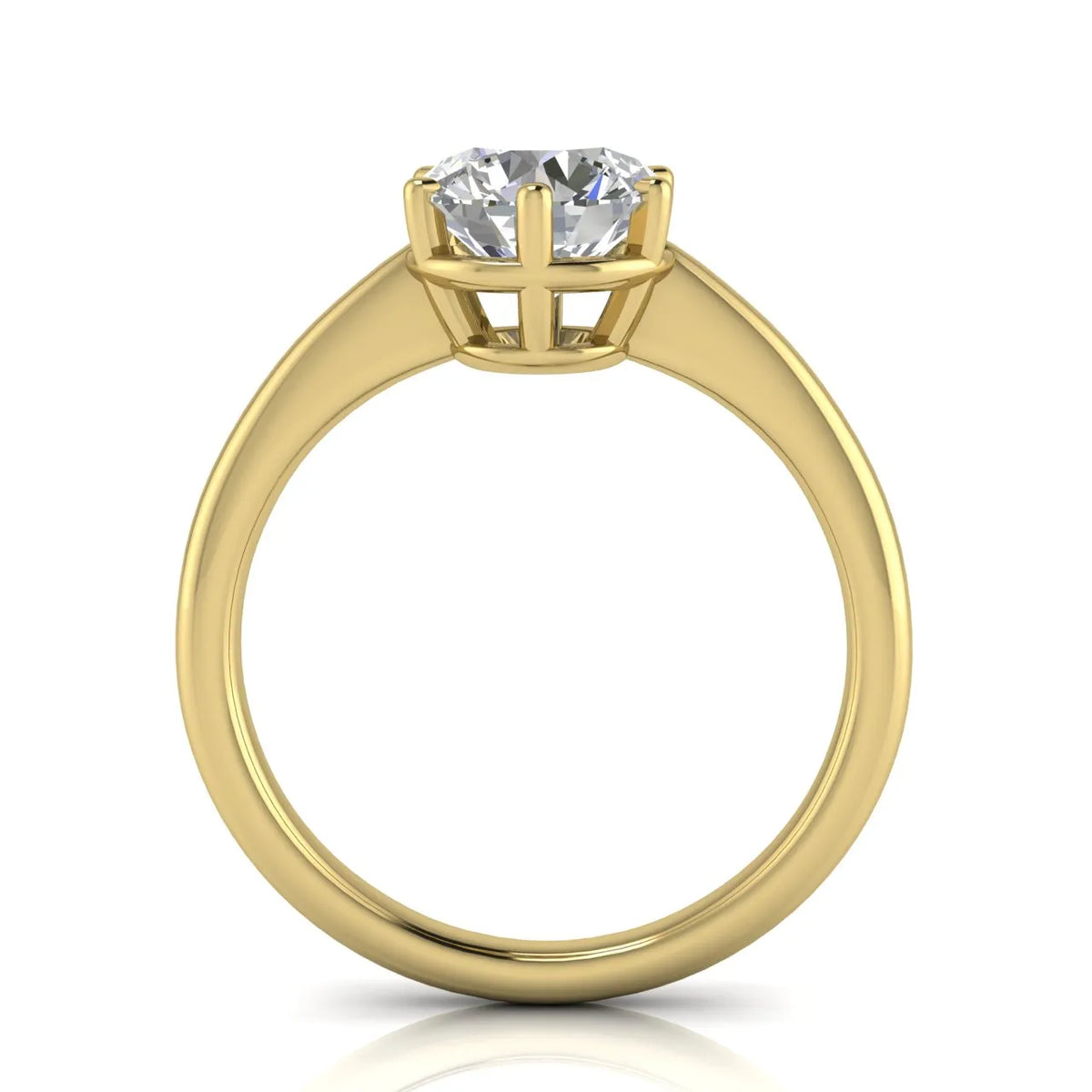 Elegant Solitaire Ring with Classic Prong Setting