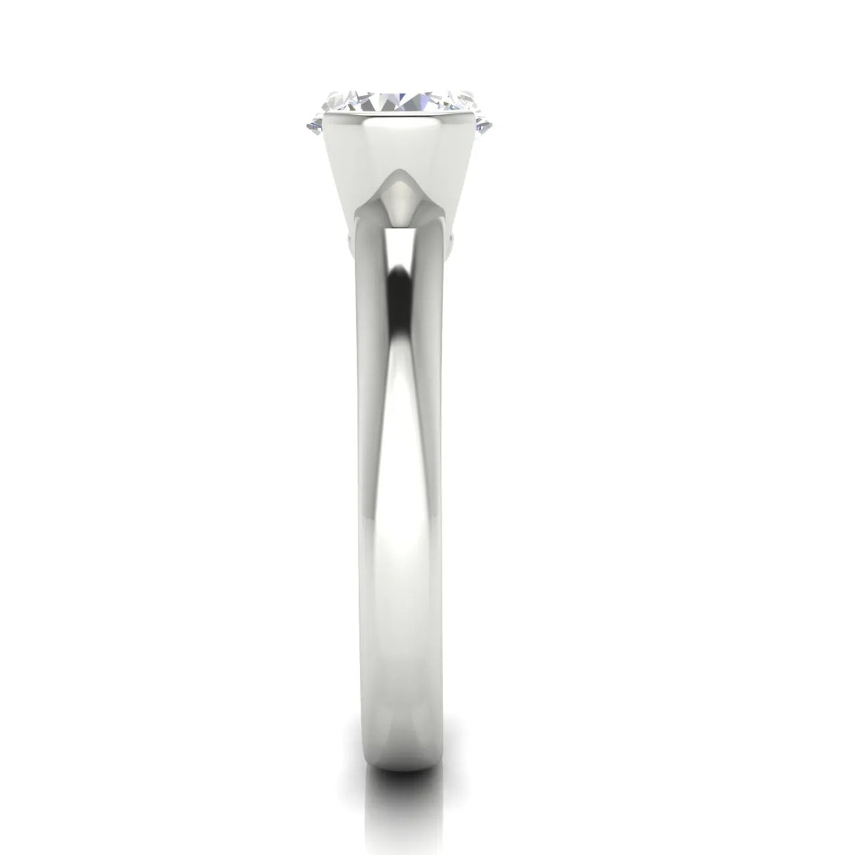 Modern Bezel-Inspired Solitaire Engagement Ring