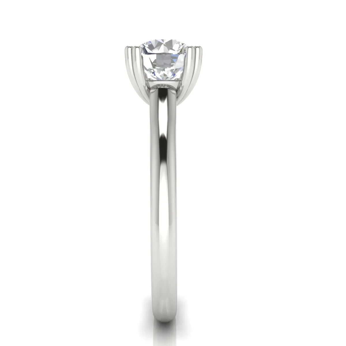 Elegant Solitaire Ring with Refined Prong Setting