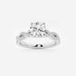 Audrey 1 ctw Round Lab Grown Diamond Double Twist Engagement Ring