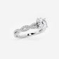 Audrey 1 ctw Round Lab Grown Diamond Double Twist Engagement Ring