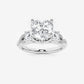 Jessica 2 5/8 ctw Heart Lab Grown Diamond Swirl Engagement Ring