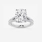 Nirvana 7 2/3 ctw Elongated Cushion Lab Grown Diamond Split Shank Engagement Ring