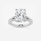 Nirvana 7 2/3 ctw Elongated Cushion Lab Grown Diamond Split Shank Engagement Ring