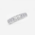 Kathleen 5 ctw Emerald Lab Grown Diamond Eternity Band - 4.2mm Width
