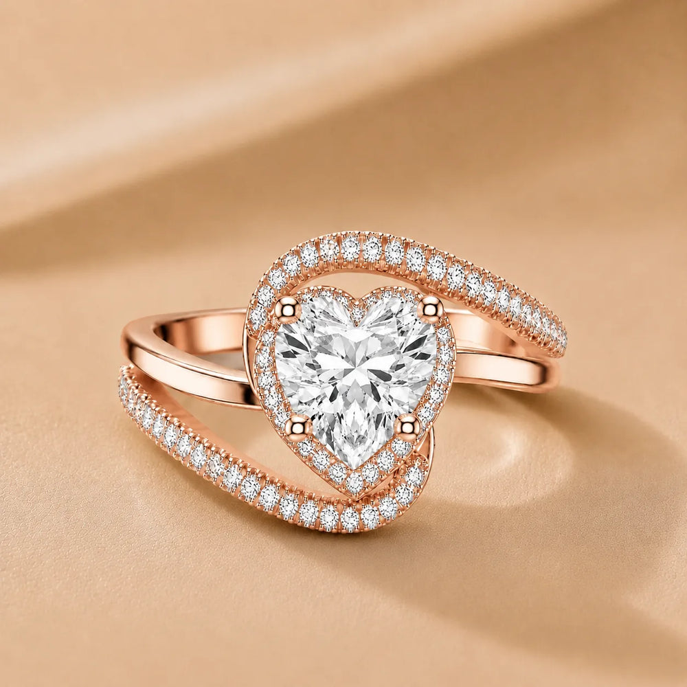 Oval Radiance Twist Engagement Ring
