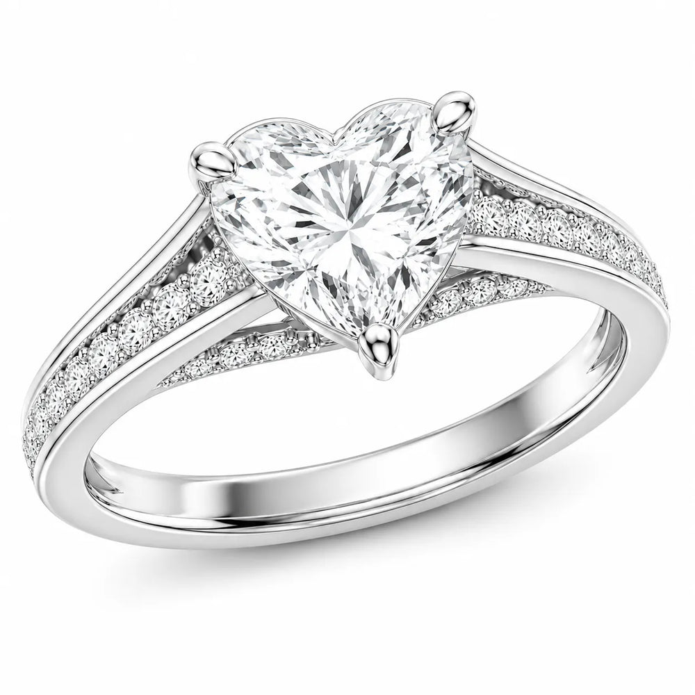 Step-Cut Harmony Radiance Halo Ring