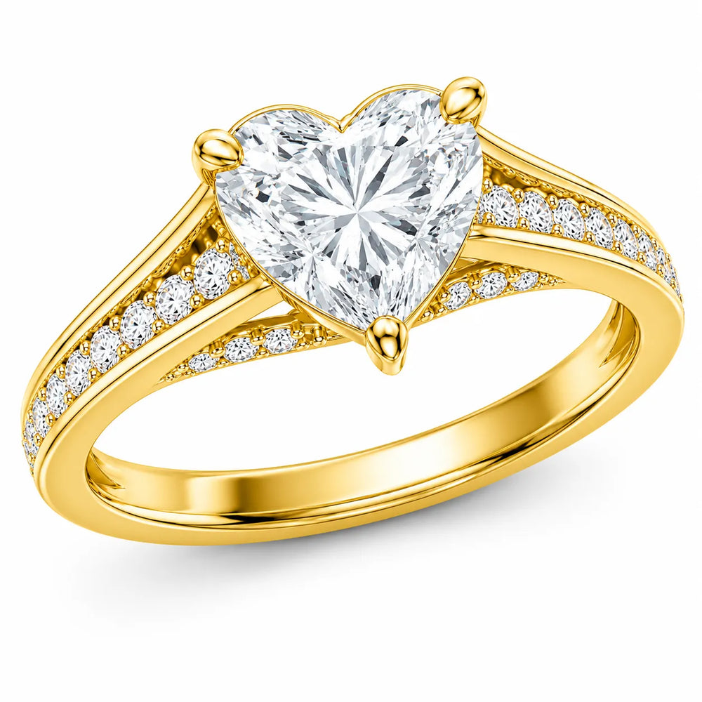 Step-Cut Harmony Radiance Halo Ring