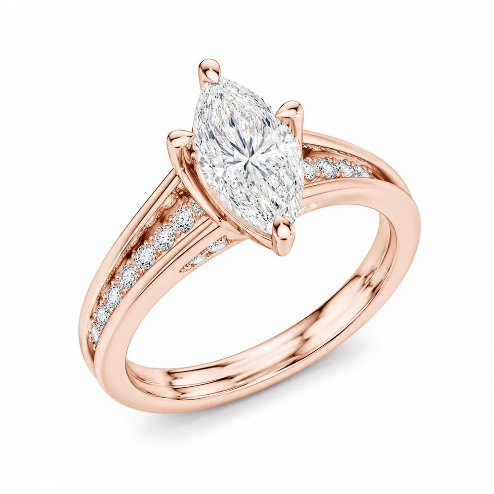 Step-Cut Harmony Radiance Halo Ring