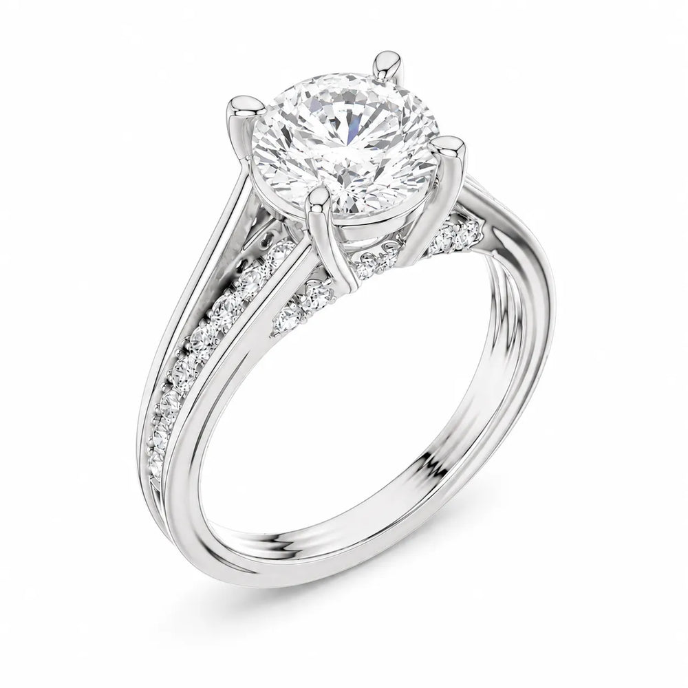 Step-Cut Harmony Radiance Halo Ring