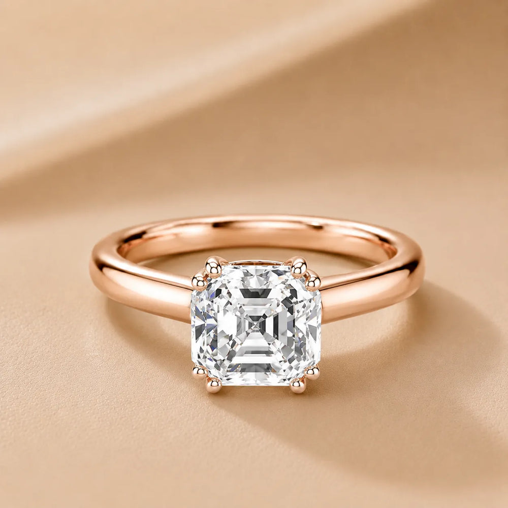 Elegant Solitaire Ring with Refined Prong Setting