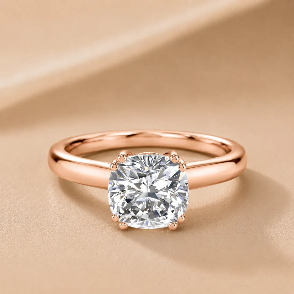 Elegant Solitaire Ring with Refined Prong Setting