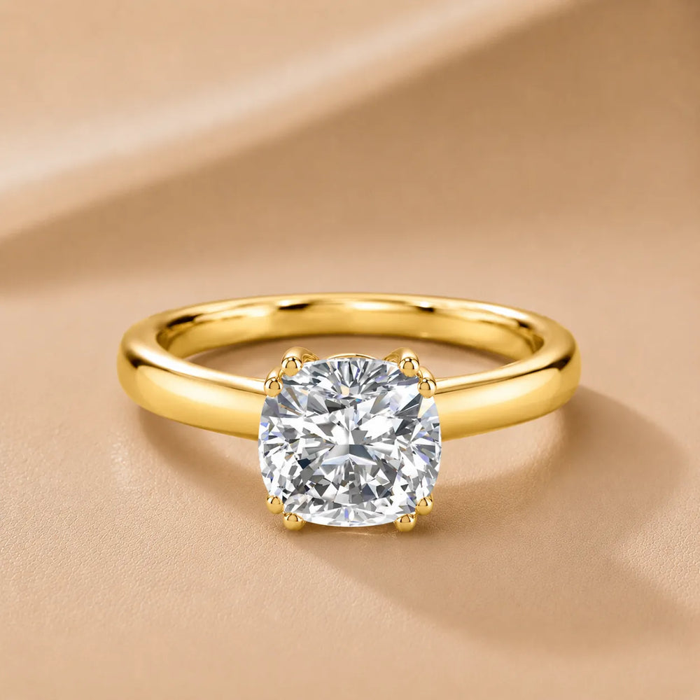 Elegant Solitaire Ring with Refined Prong Setting