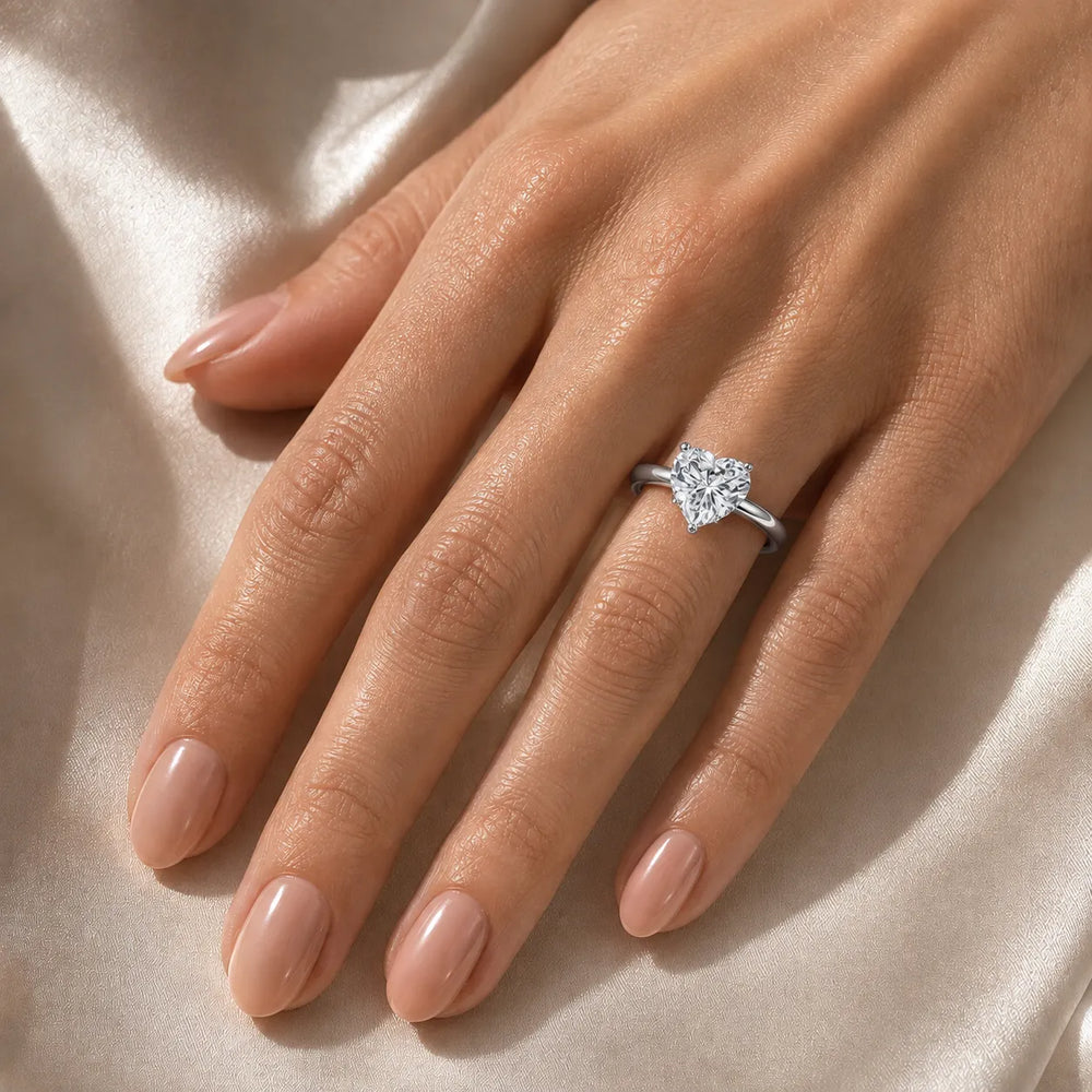 Elegant Solitaire Ring with Refined Prong Setting