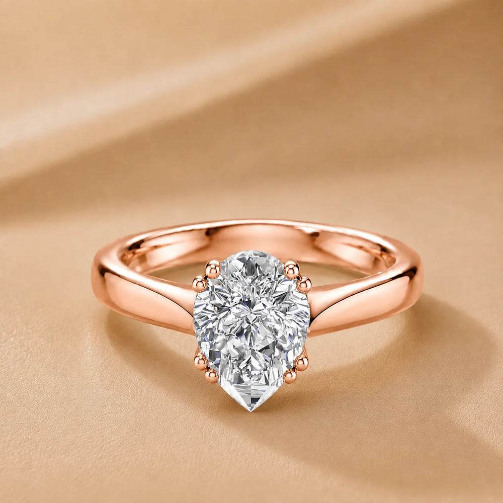 Elegant Solitaire Ring with Refined Prong Setting
