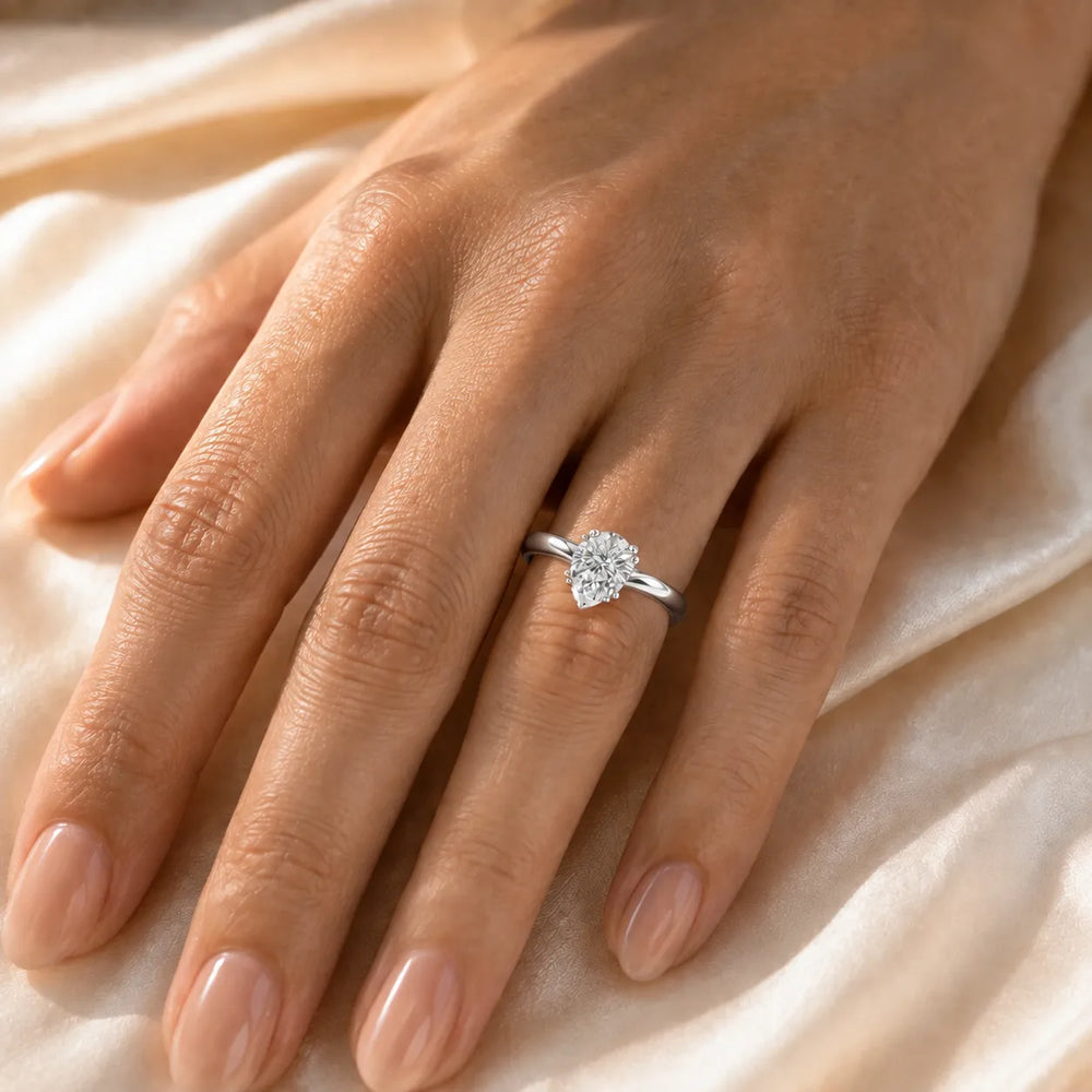 Elegant Solitaire Ring with Refined Prong Setting
