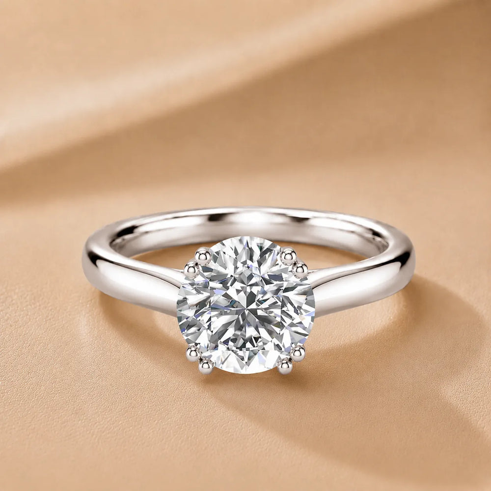 Elegant Solitaire Ring with Refined Prong Setting