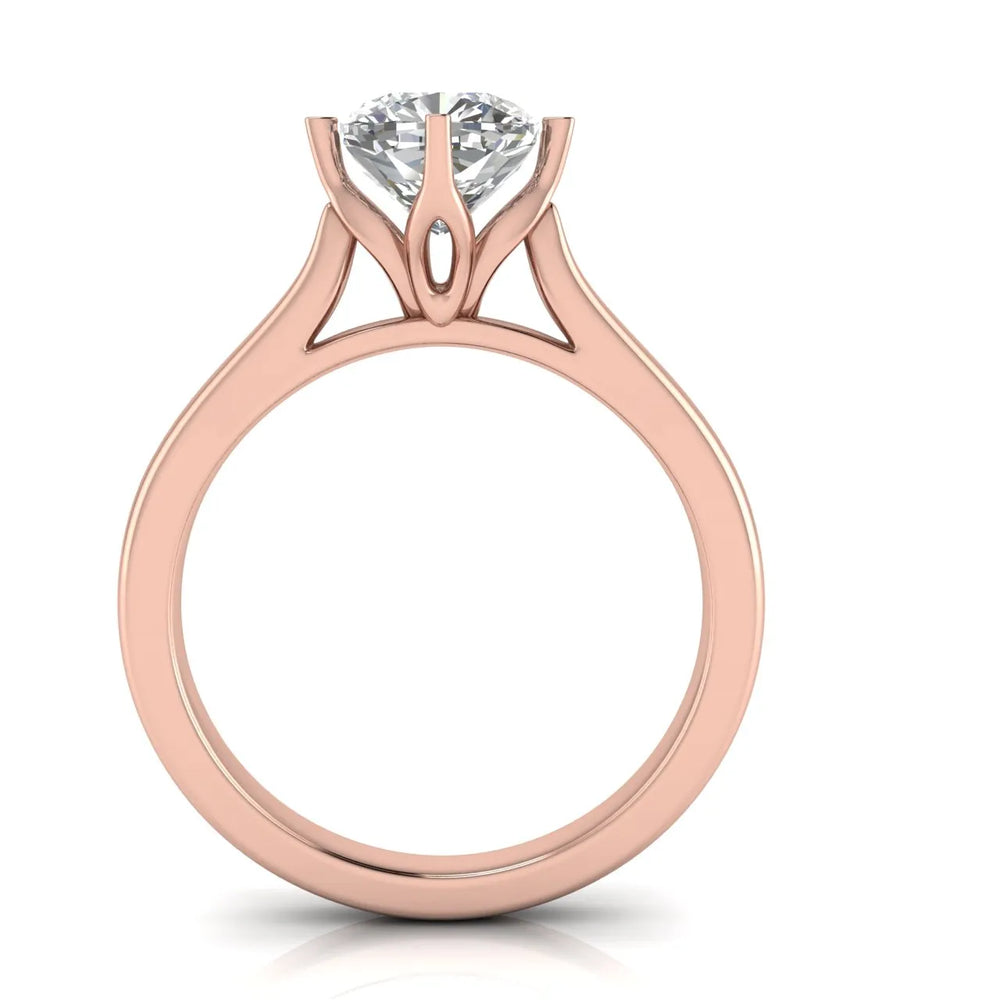 Classic Solitaire Engagement Ring with Refined Setting