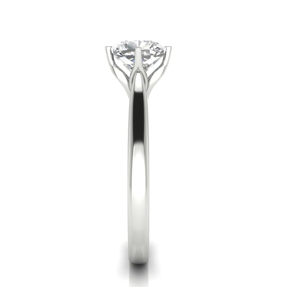 Classic Solitaire Engagement Ring with Refined Setting