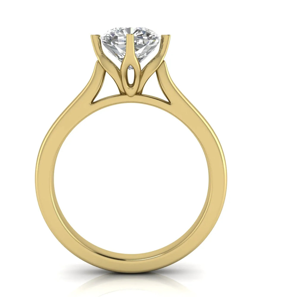 Classic Solitaire Engagement Ring with Refined Setting