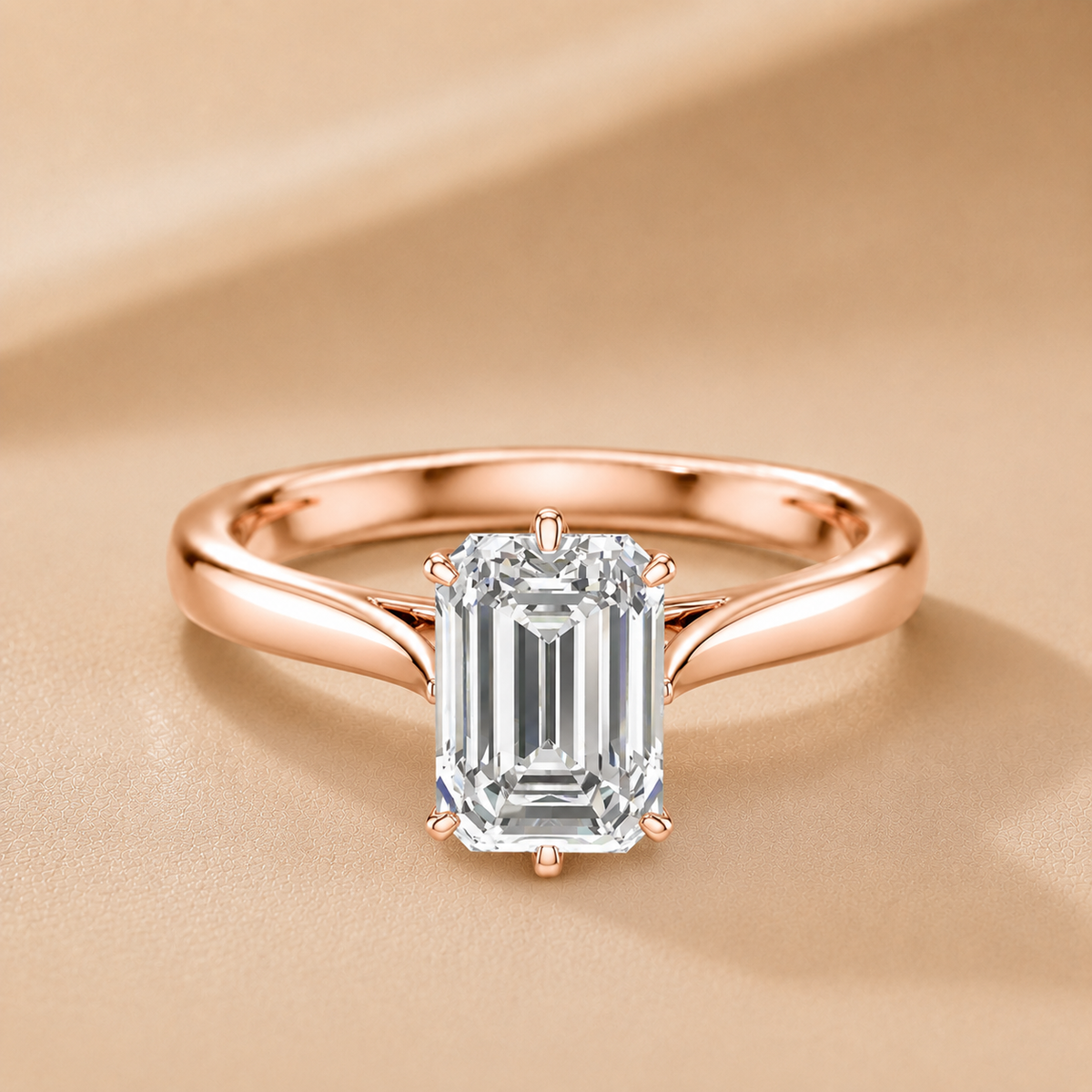 Classic Solitaire Engagement Ring with Refined Setting