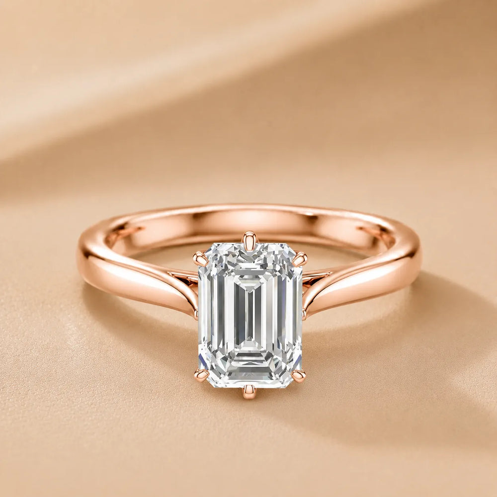 Classic Solitaire Engagement Ring with Refined Setting