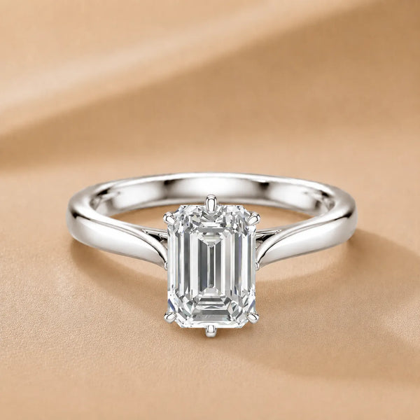 Classic Solitaire Engagement Ring with Refined Setting