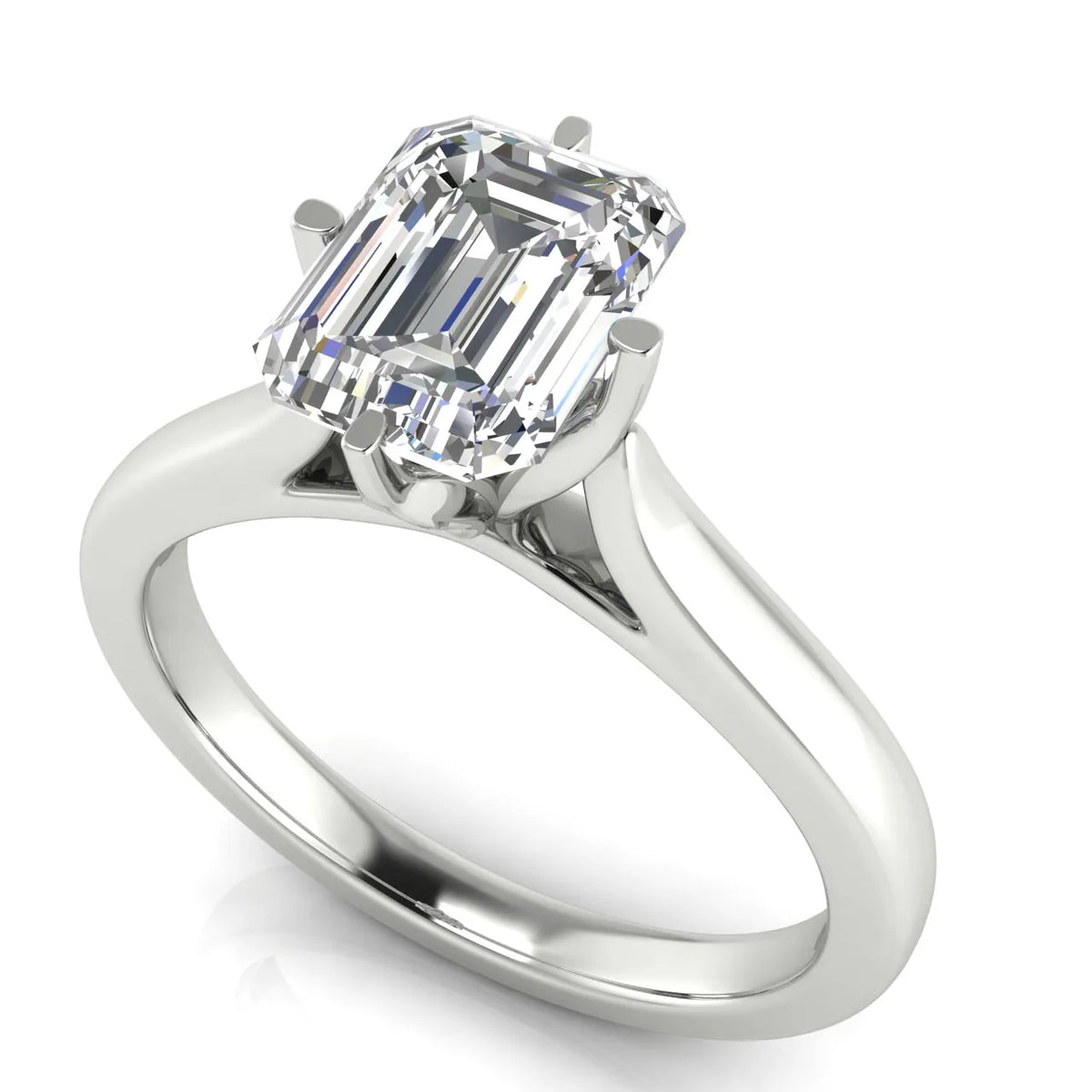 Classic Solitaire Engagement Ring with Refined Setting