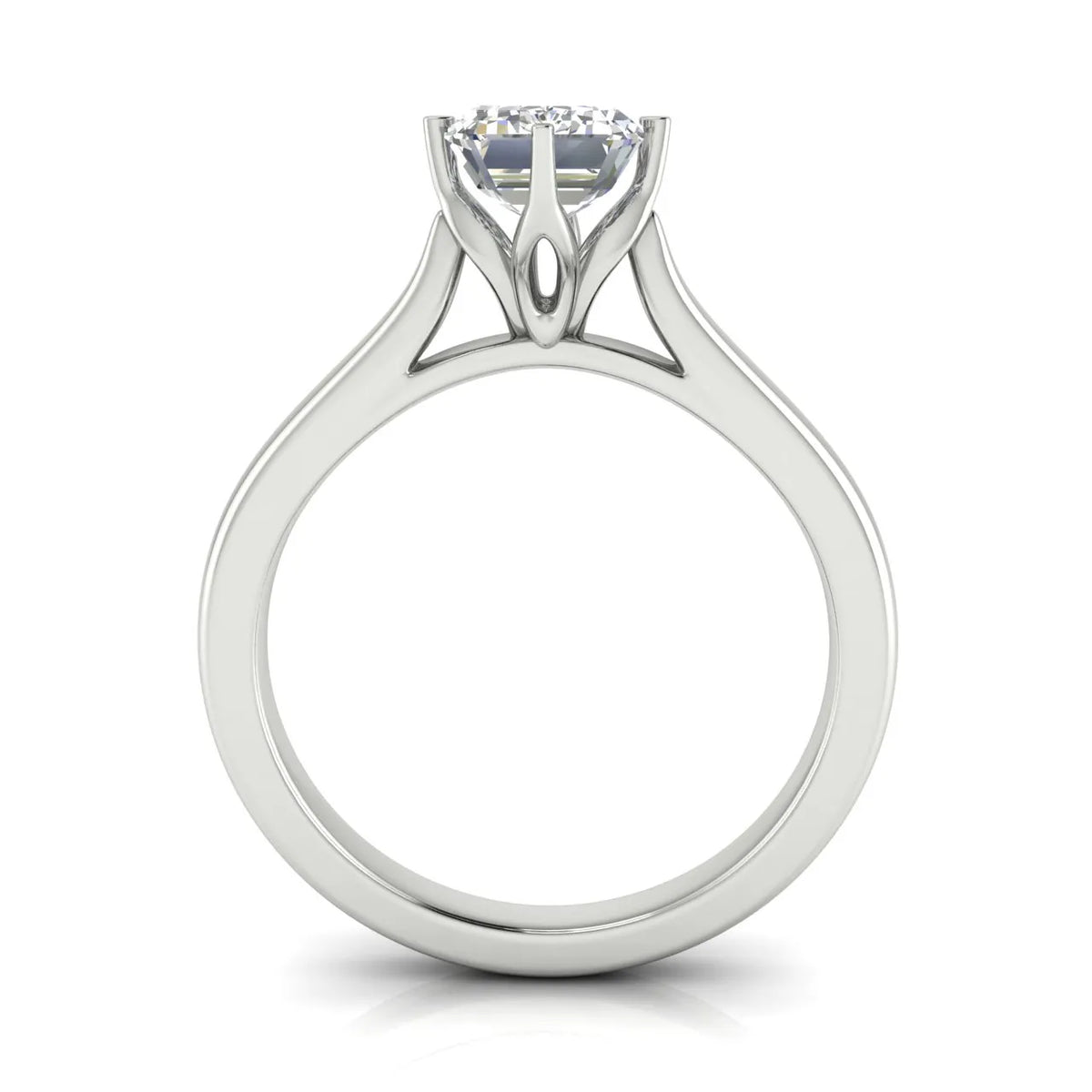 Classic Solitaire Engagement Ring with Refined Setting