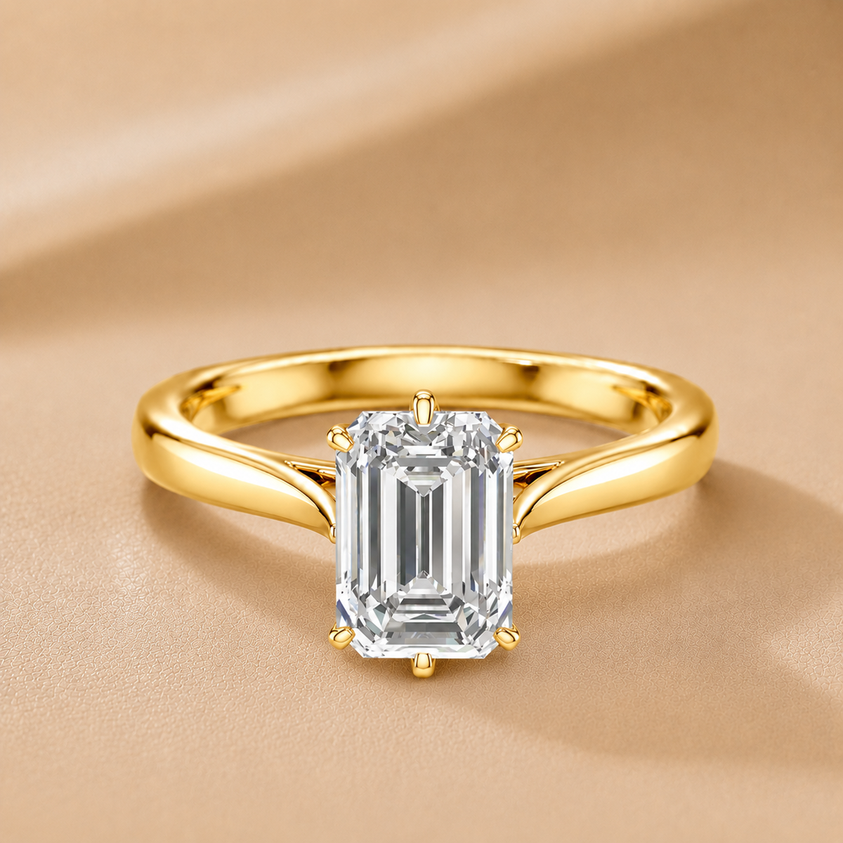 Classic Solitaire Engagement Ring with Refined Setting