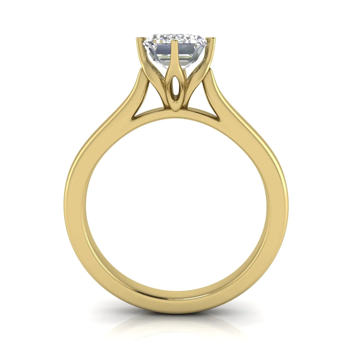 Classic Solitaire Engagement Ring with Refined Setting