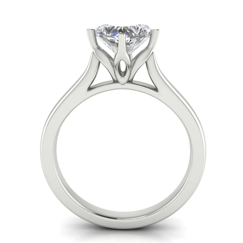 Classic Solitaire Engagement Ring with Refined Setting