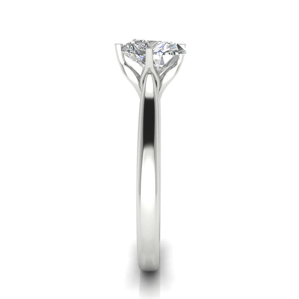 Classic Solitaire Engagement Ring with Refined Setting