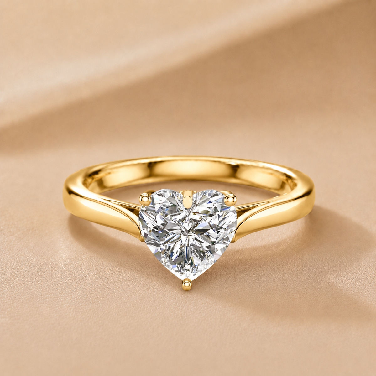 Classic Solitaire Engagement Ring with Refined Setting