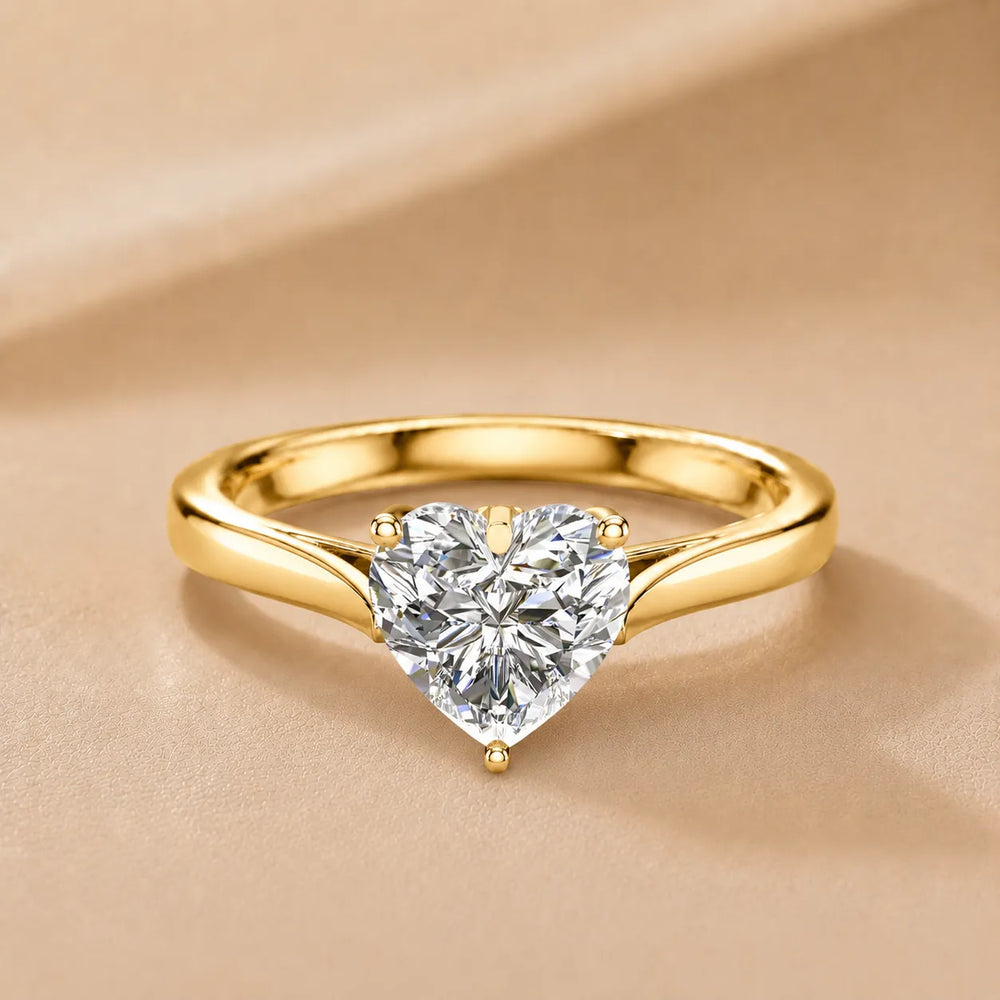 Classic Solitaire Engagement Ring with Refined Setting