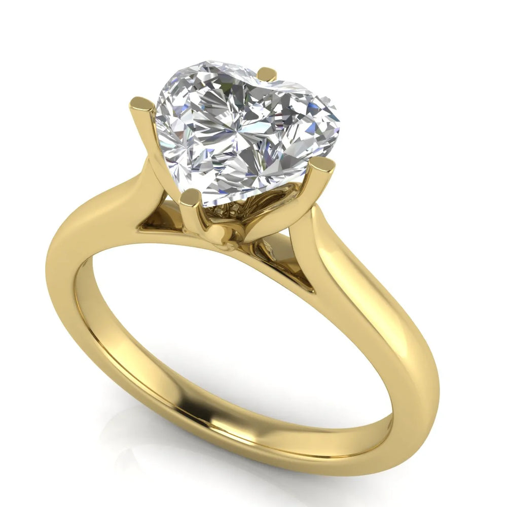 Classic Solitaire Engagement Ring with Refined Setting