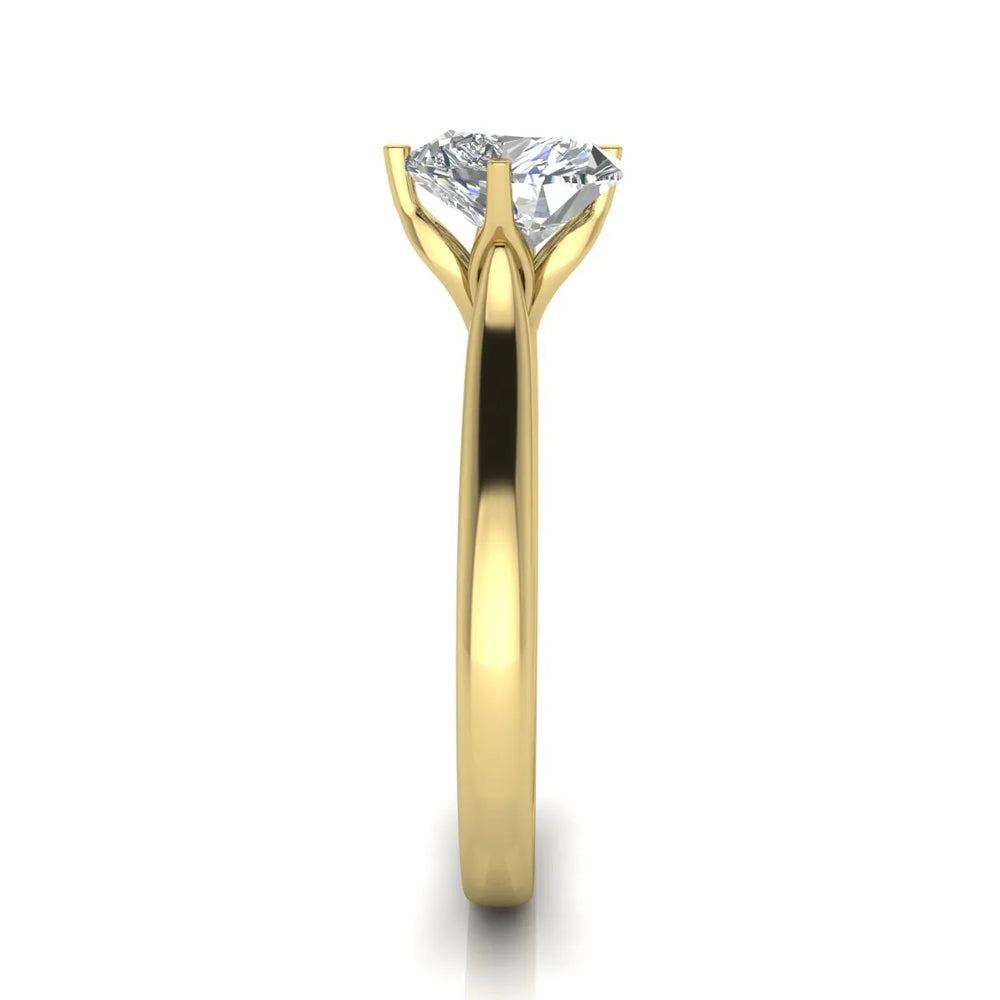 Classic Solitaire Engagement Ring with Refined Setting