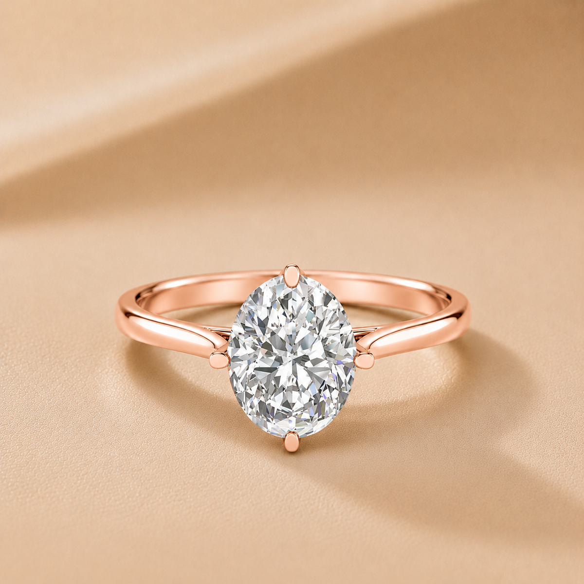Classic Solitaire Engagement Ring with Refined Setting