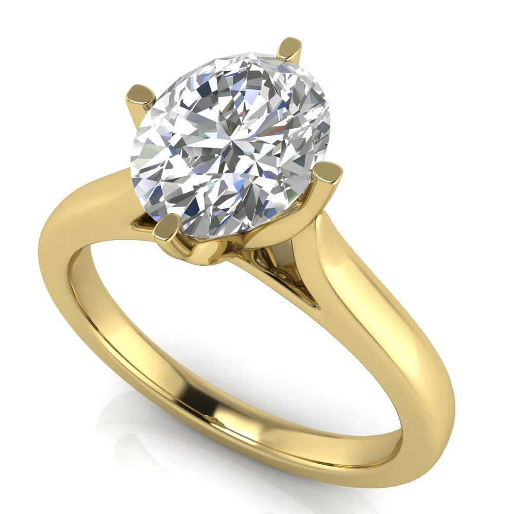 Classic Solitaire Engagement Ring with Refined Setting