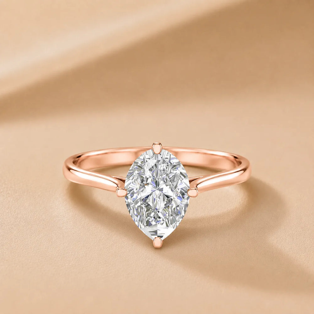 Classic Solitaire Engagement Ring with Refined Setting